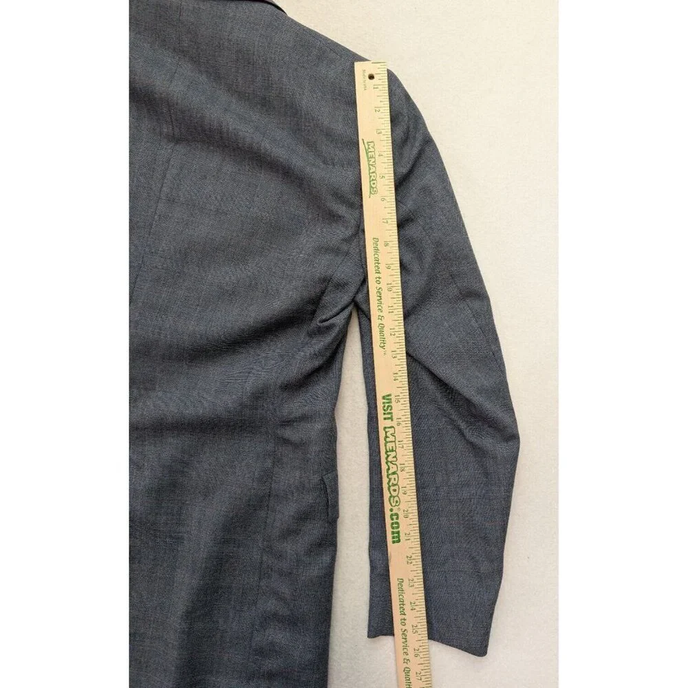 Hart Schaffner Marx Vintage Men's Blazer Jacket Sport Coat Size 40R Blue Plaid